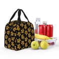 thumbnail image 4 of Yiaed Maple Leaves With Leopard Print Insulated Lunch Bag Reusable Cute Tote Lunch Box, Leakproof Cooler Lunch Bags for Work Office Travel School Picnic, 4 of 5