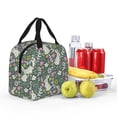 thumbnail image 3 of Kdxio Retro Bunny Floral Print Insulated Lunch Bag,Reusable Tote Lunch Box for Women Men,Leakproof Cooler Lunch Bags for Work Office Travel Picnic, 3 of 6