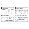 thumbnail image 5 of Mainstays Adjustable Tension Window Curtain Rod, 1" Diameter, 48" - 84" Oil Rubbed Bronze, 5 of 12