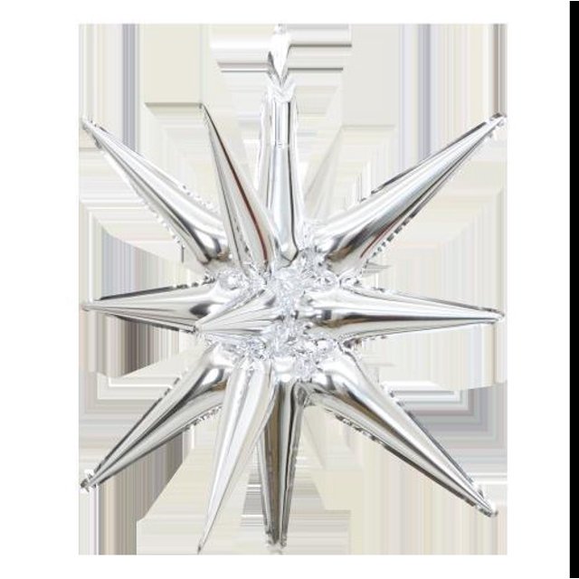 Globo de película de aluminio con forma de estrella explosiva de 22 pulgadas y 27 pulgadas para decoración de fiesta de cumpleaños, arreglo de adorno de estrella