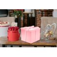 thumbnail image 4 of Caja de regalo grande con tapa para regalo plegable con papel de relleno para cumpleaños, aniversario, San Valentín, color rosa, 4 of 4