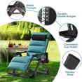 thumbnail image 5 of NAIZEA Zero Gravity Chair, Removable Soft Cushion, Headrest and Cup Holder, Folding Adjustable Lying Chair, 440 lbs, 5 of 8