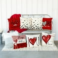 thumbnail image 6 of Valentine''s Day Pillow Covers 16x16 Inch Set of 2 Small Black Grey Hearts Decor White Throw Pillow Covers Valentine''s Day Cushion Case Decoration for Sofa Couch 56D, 6 of 6