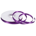 thumbnail image 1 of Unique Bargains 1/4 Inch 25 Yard Satin Ribbon Grosgrain Thin Solid Silk Wedding Bouquet Ribbon for Gift Wrapping Violet Purple, 1 of 7