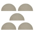 thumbnail image 1 of Furnish My Place Corner Indoor/Outdoor Commercial Beige Color Rug, Corner Area Rug, Home Decor Mat, Pet-Friendly Carpet for Living Room, Bedroom, Made in USA, 18" x 36" Half Round - Set of 5, 1 of 6