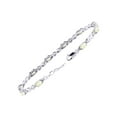 thumbnail image 4 of RYLOS Bracelets for Women 925 Sterling Silver XO Hugs & Kisses Tennis Bracelet Gemstone &  Diamonds Adjustable to Fit 7"-8" Wrist, 10 - 6X4MM Opal Jewelry for Women Friendship Bracelets, 4 of 8