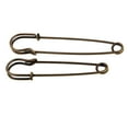 thumbnail image 4 of 3 Piezas de Pasador de Seguridad de material acero Inoxidable para Trabajo , Primavera, Manta Grande, Fabricación de Manualidades Bronce 3 piezas perfecl Pasadores de seguridad, 4 of 7