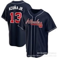 thumbnail image 1 of Warriors 27Riley/13Acuna Jr./8Rosario Red Baseball Jersey, 1 of 3
