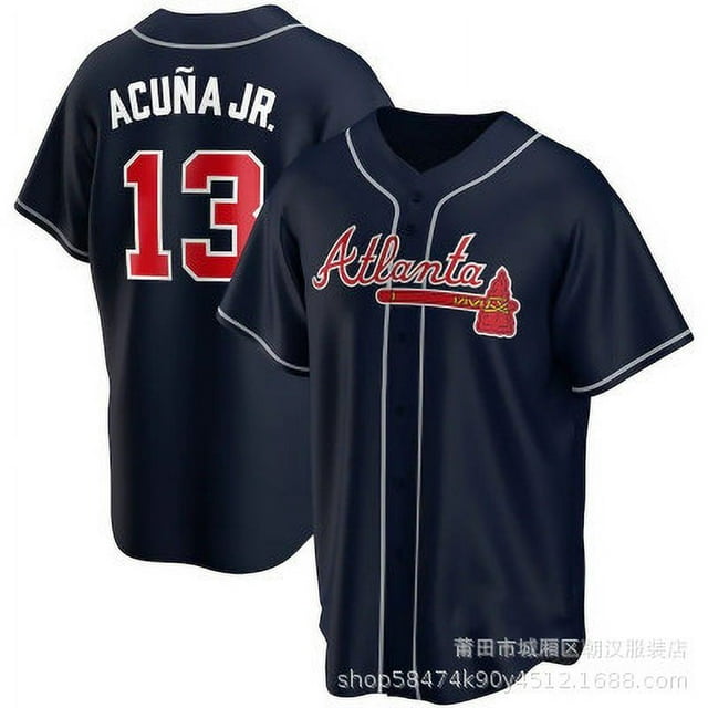 Warriors 27Riley/13Acuna Jr./8Rosario Red Baseball Jersey