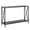 Gray+Black, variant on IVV Modern Industrial 2-Tier Console Table, 43.3" MDF Narrow Sofa Table with Metal Frame and Crisscross Side Design for Entrance Hallway Living Room, Oak+White