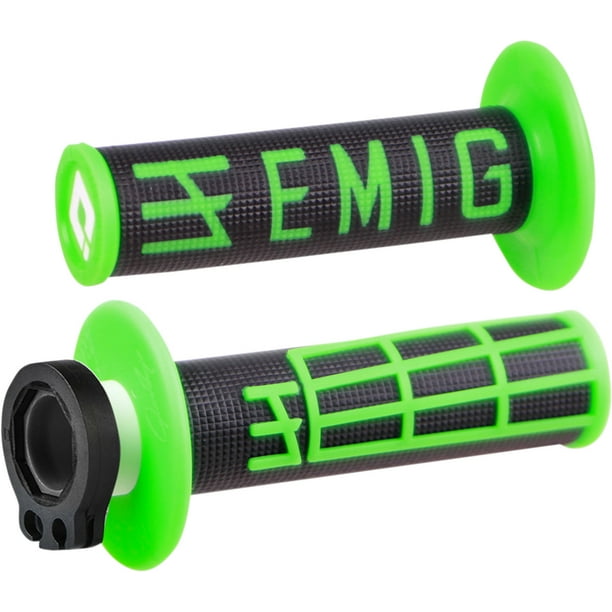 ODI Emig V2 4 Stroke Green/Black MX Motocross Lock On Grips H34EMBN