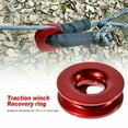 thumbnail image 3 of Aluminum RECOVERY RING SNATCH-RING 41000Lb for 3/8 1/2Inch Synthetic Winch Rope RED, 3 of 8