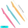 thumbnail image 2 of KUUQA 60Pcs Eyebrow Razor Shaper Shavers Trimmers for Women and Men Face Hair Removers Multipurpose Exfoliating Face Razor Dermaplaning, 2 of 6