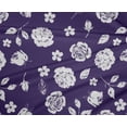 thumbnail image 4 of oneOone Polyester Lycra Purple Fabric Florals Sewing Craft Projects Fabric Prints By Yard 56 Inch Wide, 4 of 4