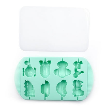 

Azhf Clearance Sale 8 Slots With Lid Home Kitchen Reusable Lollipop Mold DIY Baking Soft Silicone