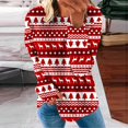 thumbnail image 1 of Chandail en Molleton de Noël pour Femmes 2023 Col Rond Mode Décontractée Manches Longues Imprimé de Noël Chandail en Molleton Blouse en Solde, 1 of 5