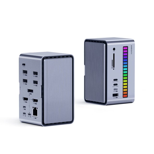 Estación de acoplamiento USB-C Hagibis U100 Ultra para triple monitor 8K