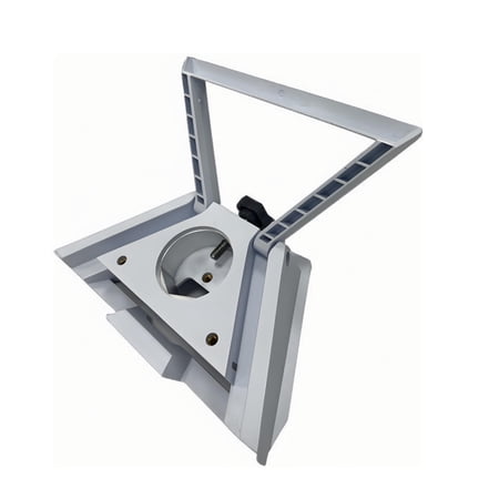 Adapter Mount for Starlink Mini &ndash; 2-in-1 Wall & Pole Mounting Bracket Adjustable Angle Aluminum Alloy for RV Roof Balcony Outdoor Use Weather-Resistant