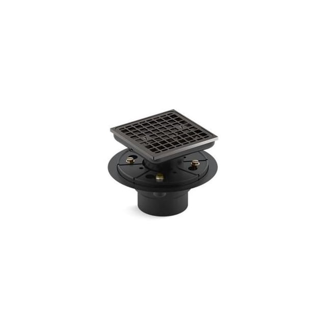 Kohler K-9136-TT Clearflo Square Design Tile, Shower Drain Vibrant Titanium