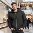 thumbnail image 4 of SOCKS'NBULK 24 Pack Wholesale Full Zip Hoodies ASSORTED MIXED SIZES, Bulk Cotton Fleece Zippered Sweatshirts for Men & Women, Shelter Donation, Shelters, Hoodie Case Charcoal Gray Color, 4 of 5