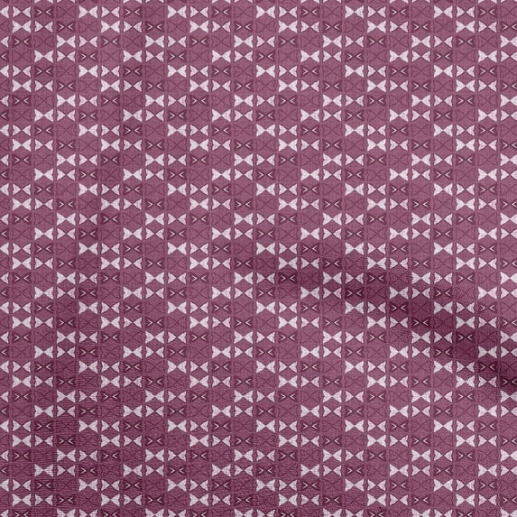 oneOone Cotton Silk Dark Magenta Fabric Block Diy Clothing Quilting Fabric Print Fabric By Yard 42 Inch Wide-U0