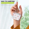 thumbnail image 5 of Étui pour Airpods, Coque de Protection pour Airpods, Trousse de Peau Rigide en PC pour Filles Hommes Femmes Compatible avec Étui de Recharge Airpods 2 et 1 avec Mousqueton [Voyant avant Visible], Pêche, 5 of 5