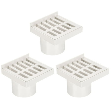 

Uxcell 45mm ID PVC Insert Floor Side Outlet Drain Grid Cover Strainer White 3 Pack