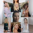 thumbnail image 5 of Margot Robbie Blanket Beautiful #7 Super Soft Throw Blanket Silky Flannel Lightweight for Sofa, Bed Blanket All Season Use 50"*60"（130 * 150cm）, 5 of 6
