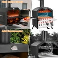 thumbnail image 6 of BETISEF 12''Outdoor Pizza Oven Wood Fired Pizza Oven Portable Patio Ovens &Pizza Stone, Pizza Peel,Adjustable Legs,Waterproof Cover, 6 of 10