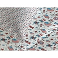 thumbnail image 4 of Ambesonne 4th of July Quilted Bedspread Set 3 Pcs, USA, King Size, Red White Blue, 4 of 5
