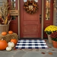 thumbnail image 5 of Horivan Christmas Plaid Outdoor Rug Non Slip Rubber Backing Fall Welcome Mat for Front Door Porch Patio Entryway Farmhouse Decor Autumn Seasonal Doormat, 5 of 6