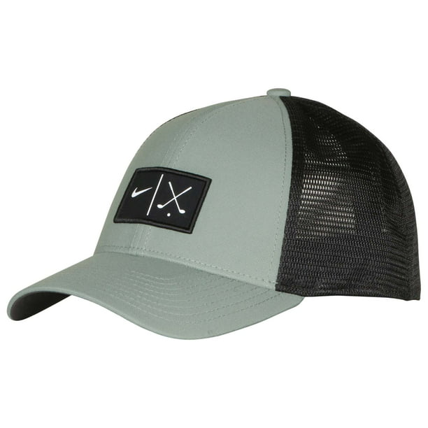 Nike Unisex Mesh Fitted Golf Hat Cap-Clay Green/Black - Walmart.com ...