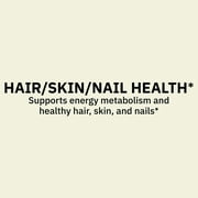 Spring Valley Biotin Hair/Skin/Nails Health Dietary Supplement Softgels, 5,000 mcg, 120 Count