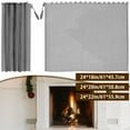 thumbnail image 1 of DEBGFS 2Pcs Fireplace Mesh Screen Curtain Heat Resistant Fireplace Spark Guard Curtain Sturdy Spark Guard Mesh Gate Metal Fire Screen Single Panel,24*18in, 1 of 7