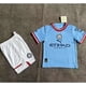 thumbnail image 2 of 2022/2023 Manchester City Home KIDS KIT Camiseta De Fútbol Conjunto, 2 of 3