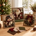 thumbnail image 4 of Christmas Punch Needle Kit, DIY Punch Needle Painting Starter Set For Adults, Includes Plastic Punch Tools, Relaxing Solo Crafting Activity For Indoor Use(E-Style), 4 of 8