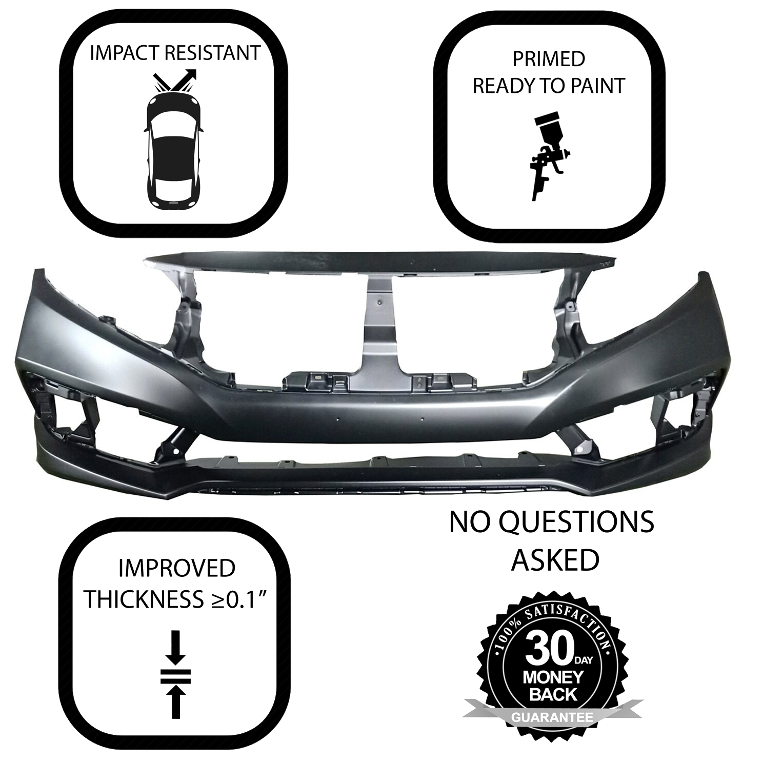 Honda Civic Front Bumper Replacement Cost Top 55 Images & 6 Videos