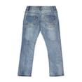 thumbnail image 2 of CULTURA AZURE  Little Boy's Saddle Stitch Stretch Jeans, Lt Blue, 5, 2 of 7
