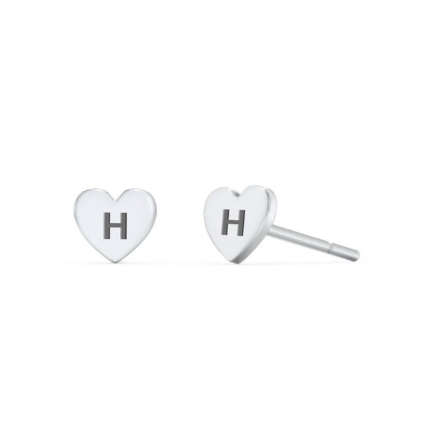 Initial Stud Earrings