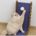 thumbnail image 5 of Aukify Cat Scratching Pad for Indoor Cats | Cat Scratch Furniture Protector With Ball Kitten Toys | L Shaped Felt Cat Scratcher | Horizontal and Vertical Cat Scratch  26.8' Blue, 5 of 7