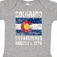 thumbnail image 4 of Inktastic Established August 1, 1876 Colorado Flag Boys or Girls Baby Bodysuit, 4 of 5