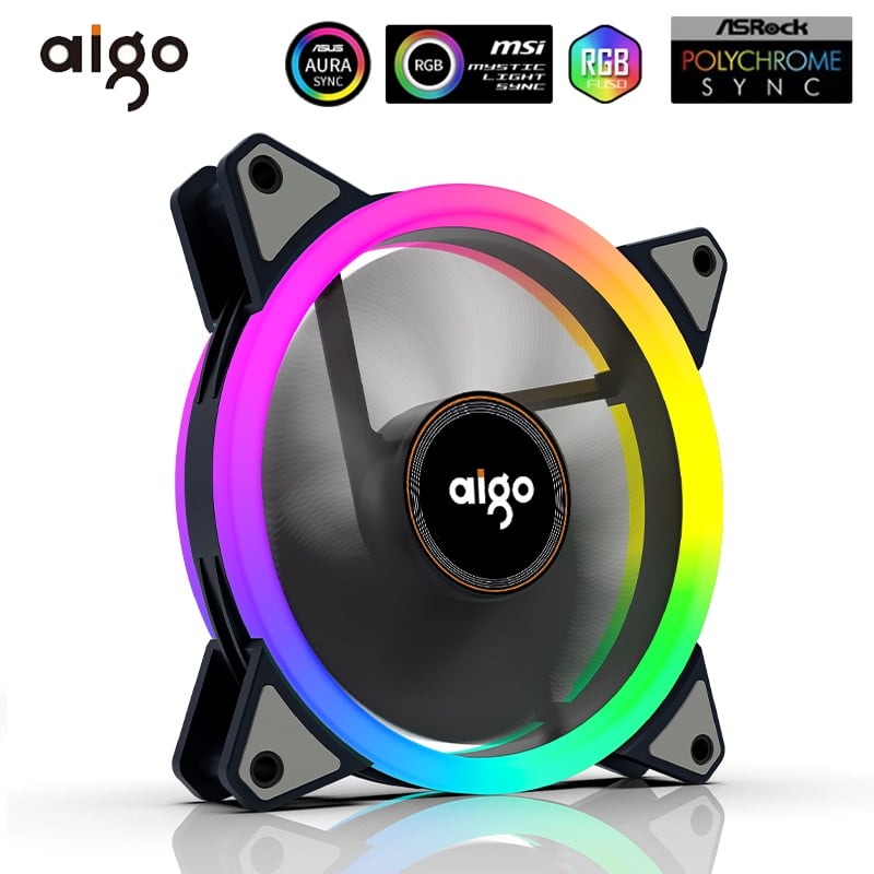 Aigo DR12 PRO 12 cm PC Case Fan Cooling Remote Wireless Controller Cooler 