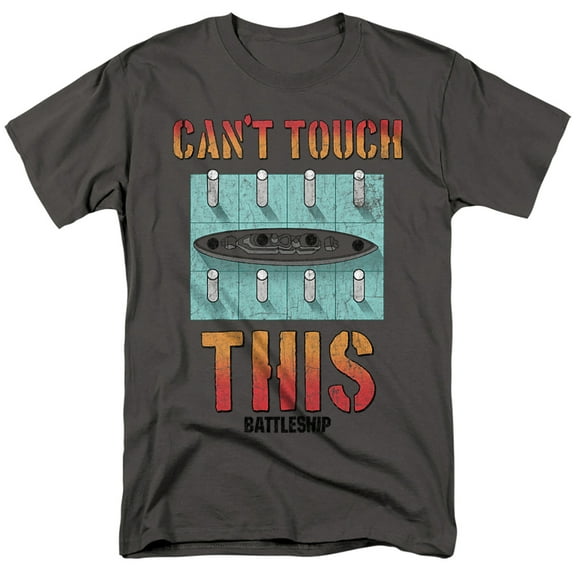 Battleship Cant Touch This Unisex Adult T Shirt, Charcoal, 4X Large