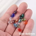 thumbnail image 3 of U8MO Rugby Oval 8x6mm 10x8mm Faceted Crystal Glass Loose Beads for Jewelry Making-8x6mm (30pcs)-Random Mixed, 3 of 8