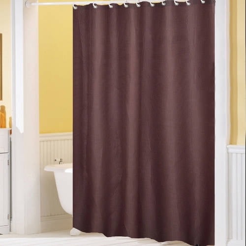 Hotel Quality Waffle Weave Shower curtain with Metal Grommets, 70" x 72