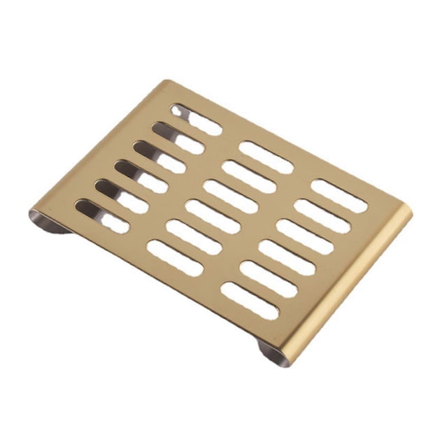 Soap Savers Bar Holder for Bathroom Counter Shower Kitchen Stainless Steel Soap Holder Rectangular Sink Soap Dish Tool