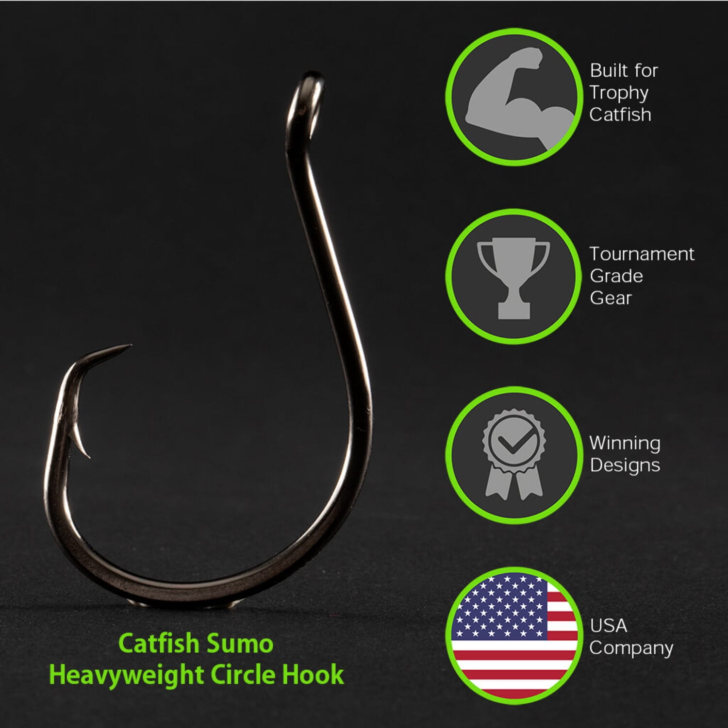 Catfish Sumo 25 pcs Heavyweight Circle Fishing Hooks