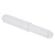 thumbnail image 1 of Fiudx Rollo de Papel Higiénico, Fácil Instalación, Construcción de Plástico Duradero, Acabado Satinado Moderno, Compatible con Orificios de 5/8", Color Blanco y Plateado, Accesorio Versátil para Baño, 1 of 3