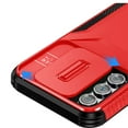 thumbnail image 4 of Combat Tough Series Hybrid Case with Camera Lens Cover for Samsung Galaxy A36 5G - Red, 4 of 5