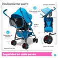 thumbnail image 3 of Carriola de bastón The Baby Shop compacta,frenos,arnés,8 llantas Azul, 3 of 6